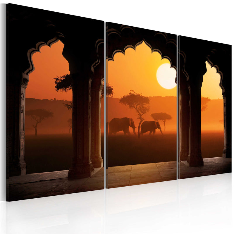 Glezna - The tranquillity of Africa - triptych Home Trends