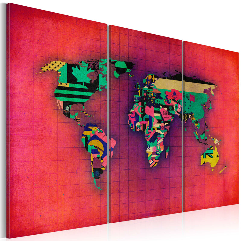 Glezna - The World is mine - triptych Home Trends