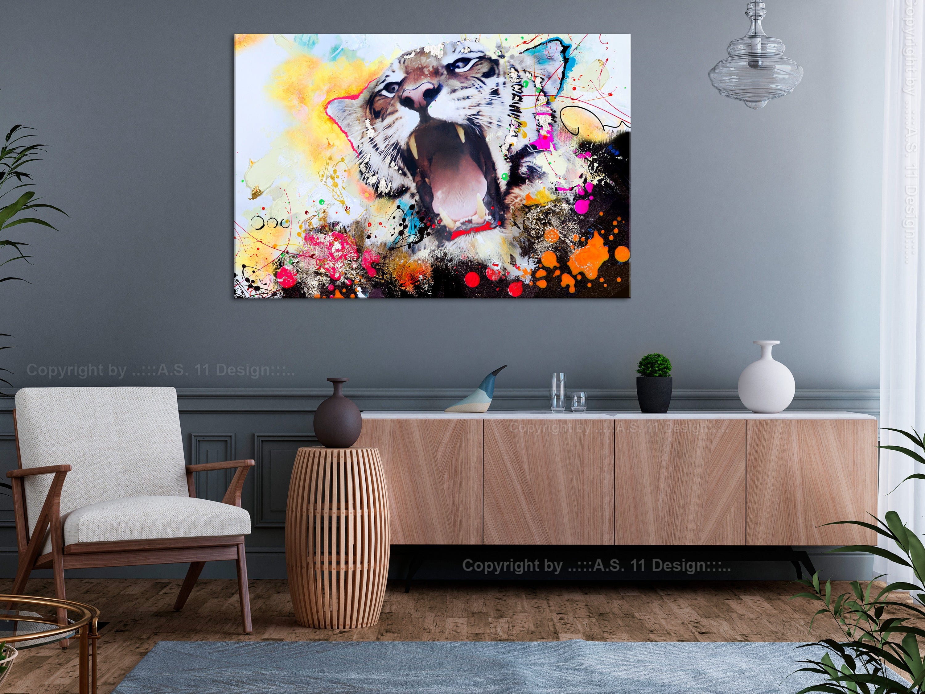 Glezna - Tiger's Roar (1 Part) Wide Home Trends