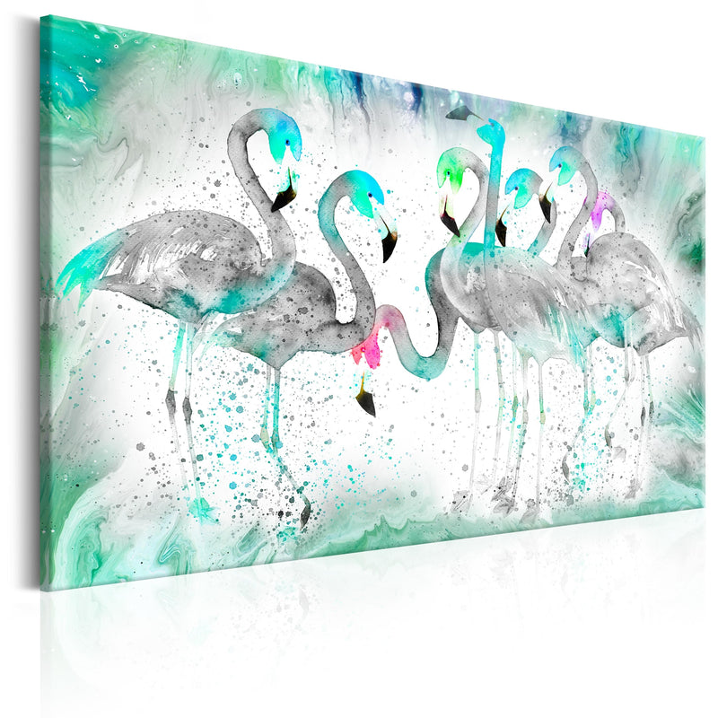 Glezna - Turquoise Flamingoes Home Trends