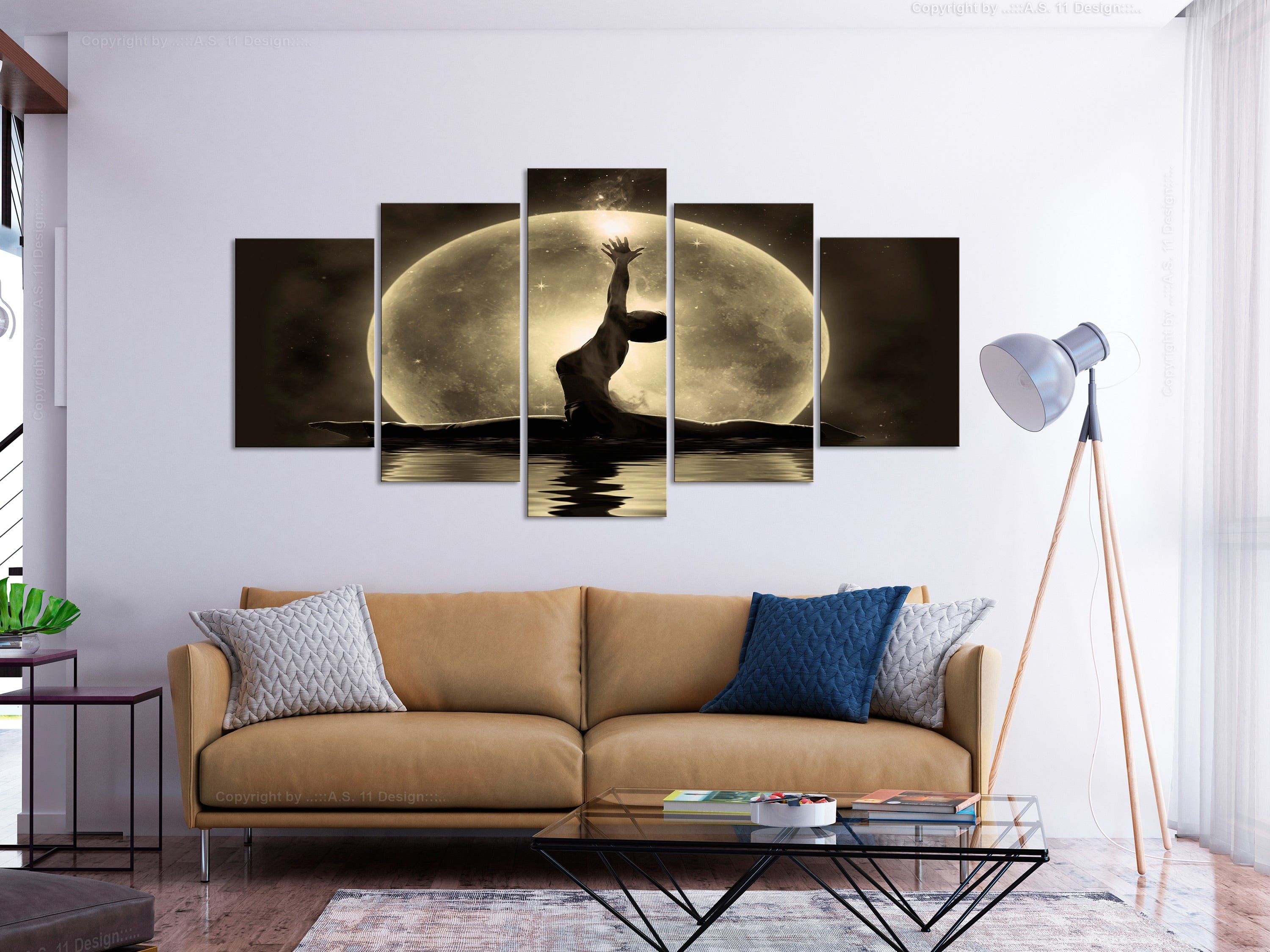 Glezna - Twine (5 Parts) Wide Golden Home Trends
