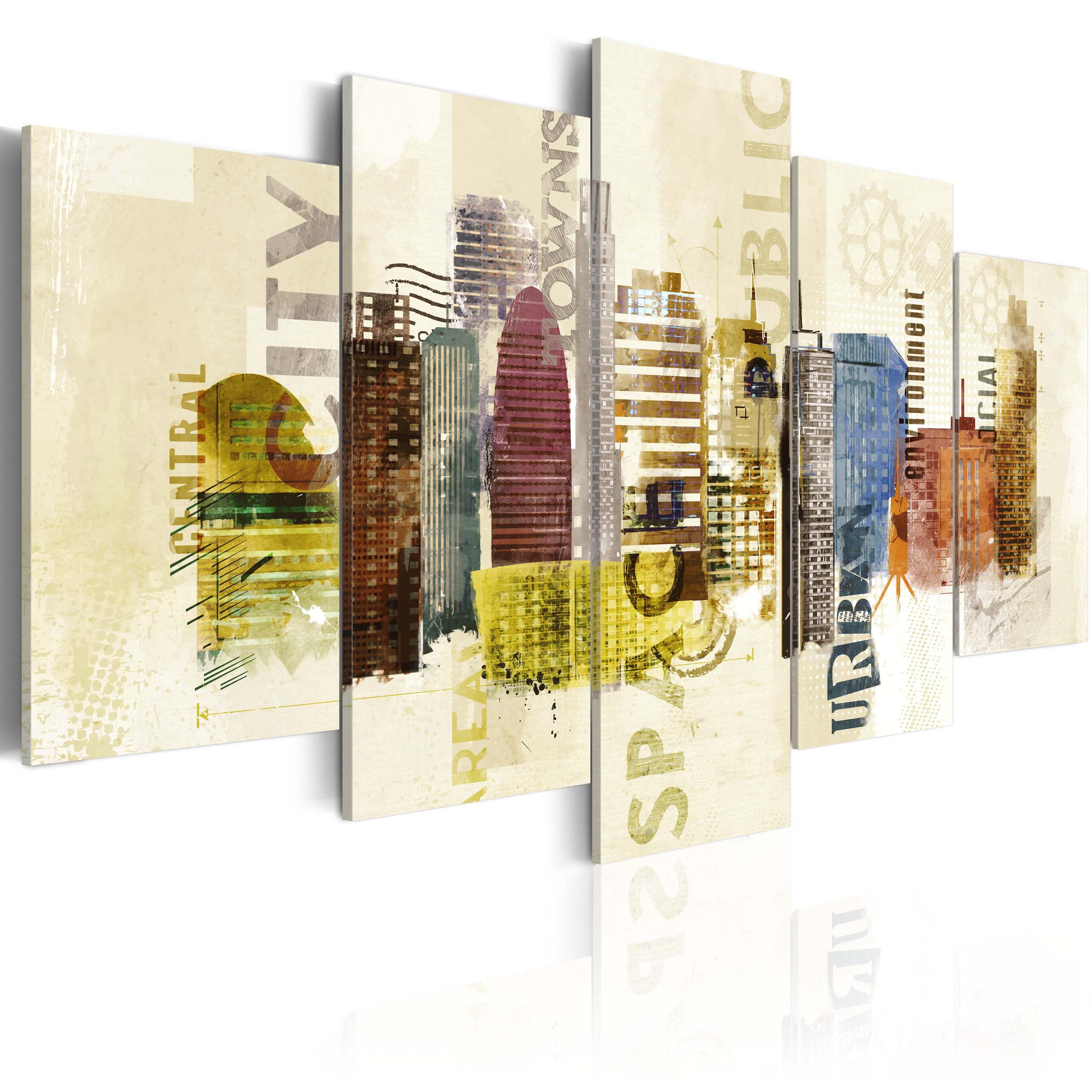 Glezna - Urban design - 5 pieces Home Trends