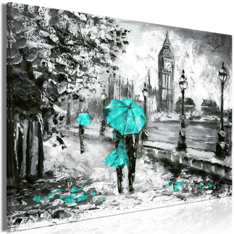 Glezna - Walk in London (1 Part) Wide Turquoise Home Trends