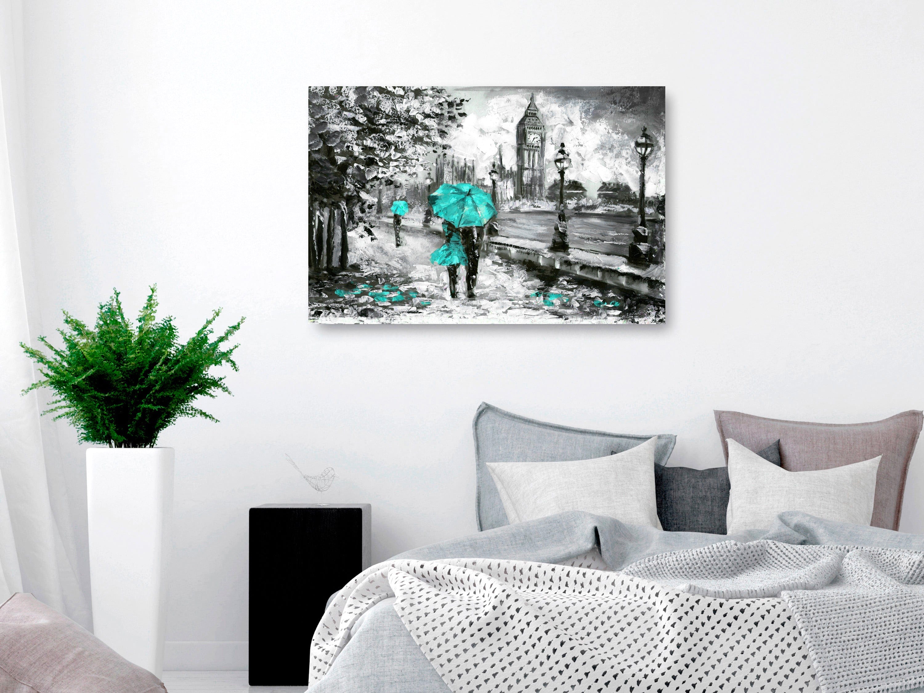 Glezna - Walk in London (1 Part) Wide Turquoise Home Trends