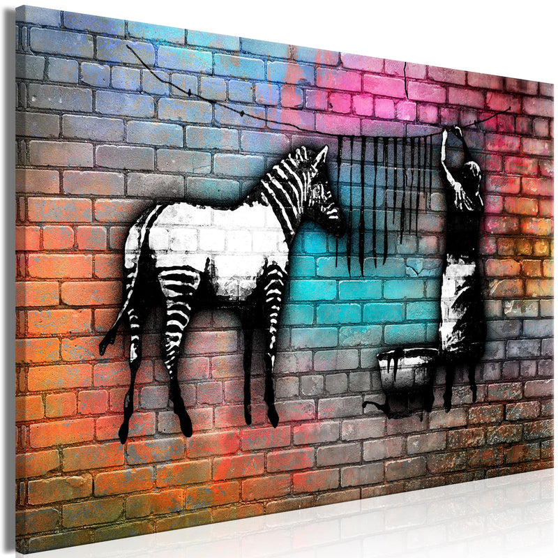Glezna - Washing Zebra - Colourful Brick (1 Part) Wide Home Trends