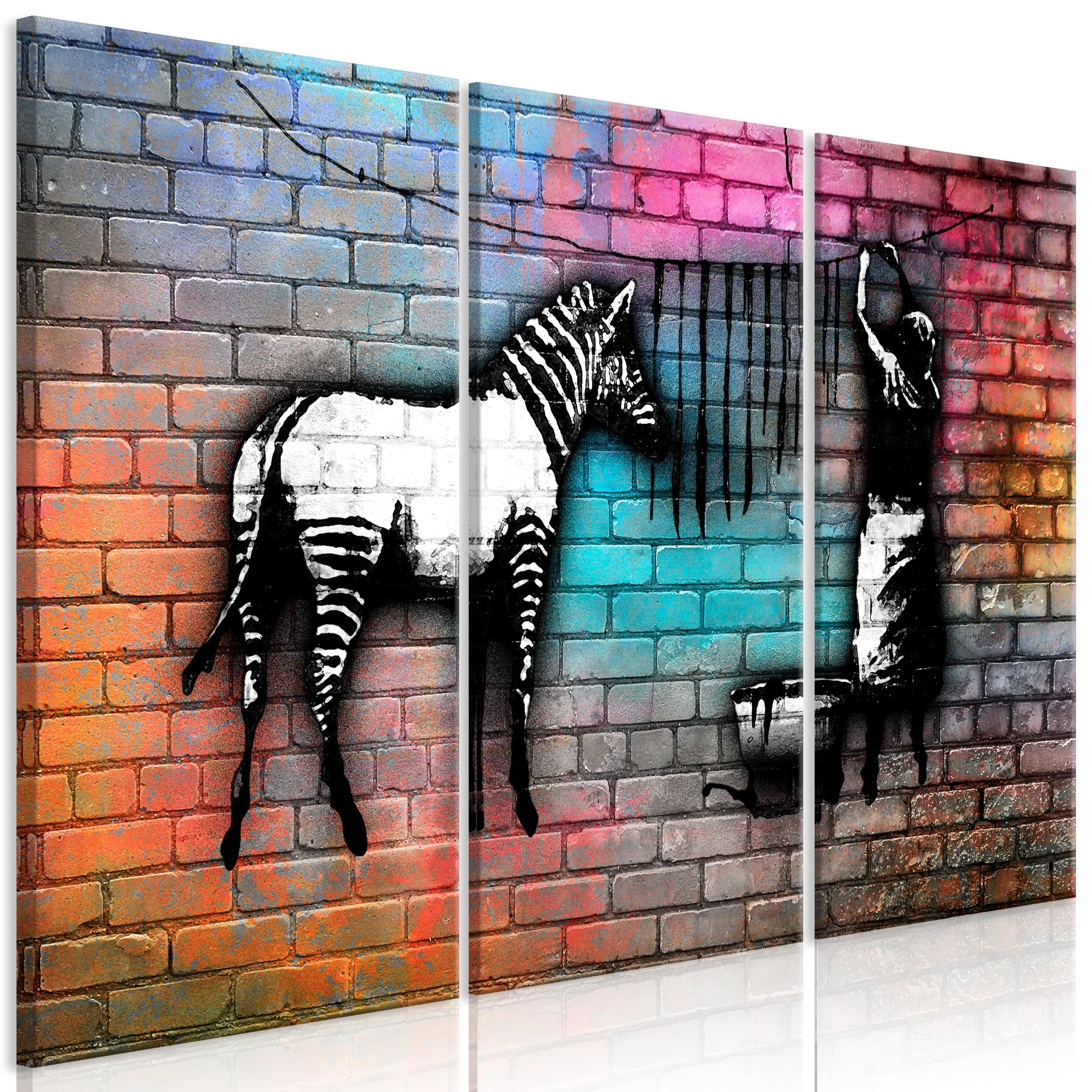 Glezna - Washing Zebra - Colourful Brick (3 Parts) Home Trends