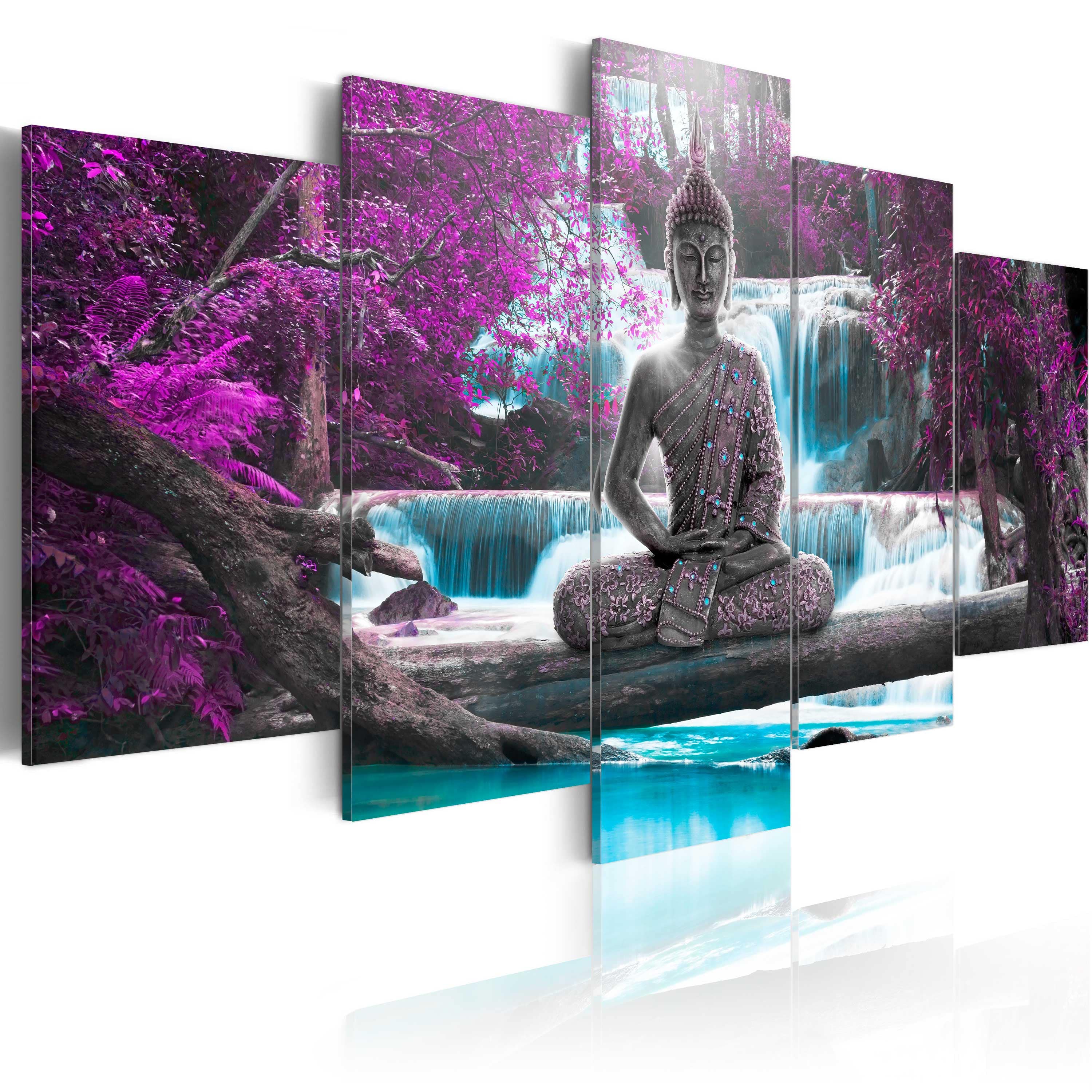 Glezna - Waterfall and Buddha Home Trends