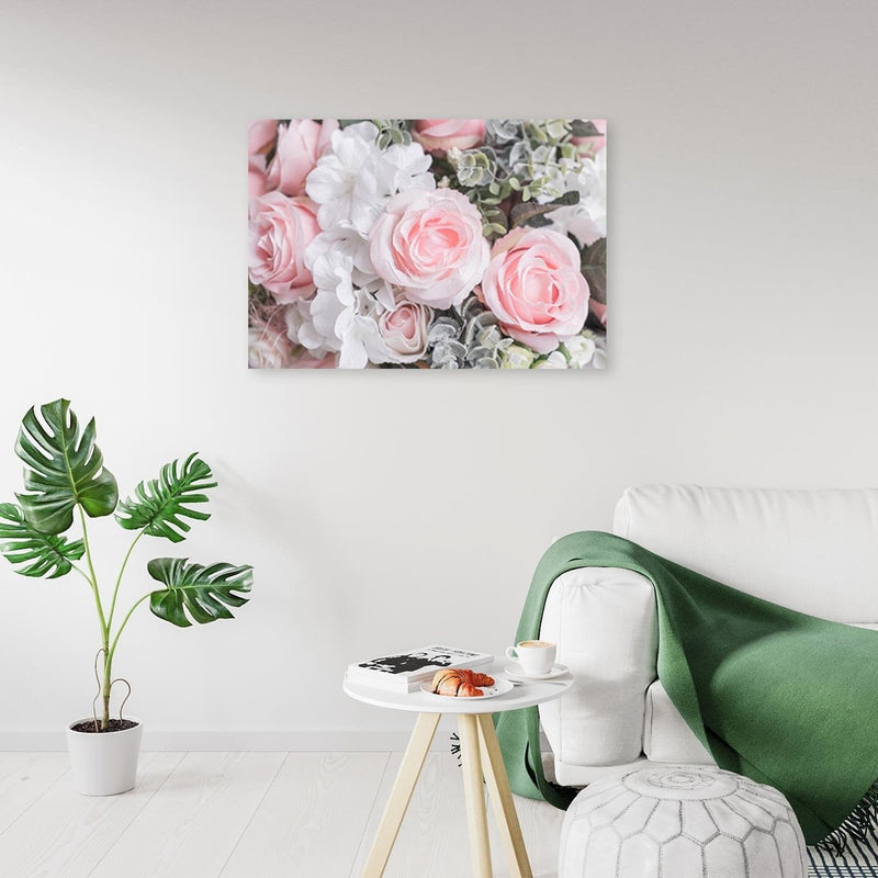 Kanva - White And Pink Flowers  Home Trends DECO
