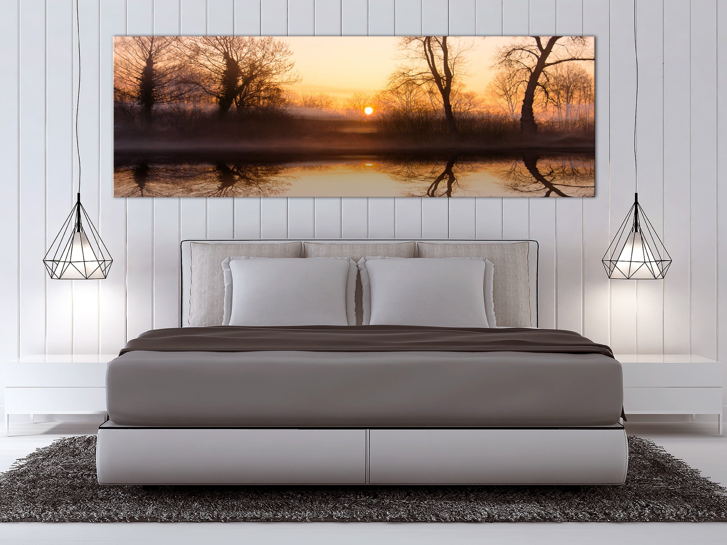 Glezna - Winter Sunset (1 Part) Narrow Home Trends