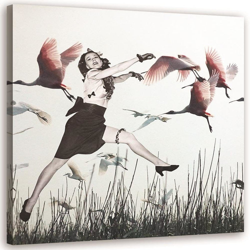 Kanva - Woman And Geese  Home Trends DECO