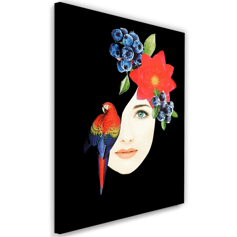 Kanva - Woman Face With Flowers  Home Trends DECO