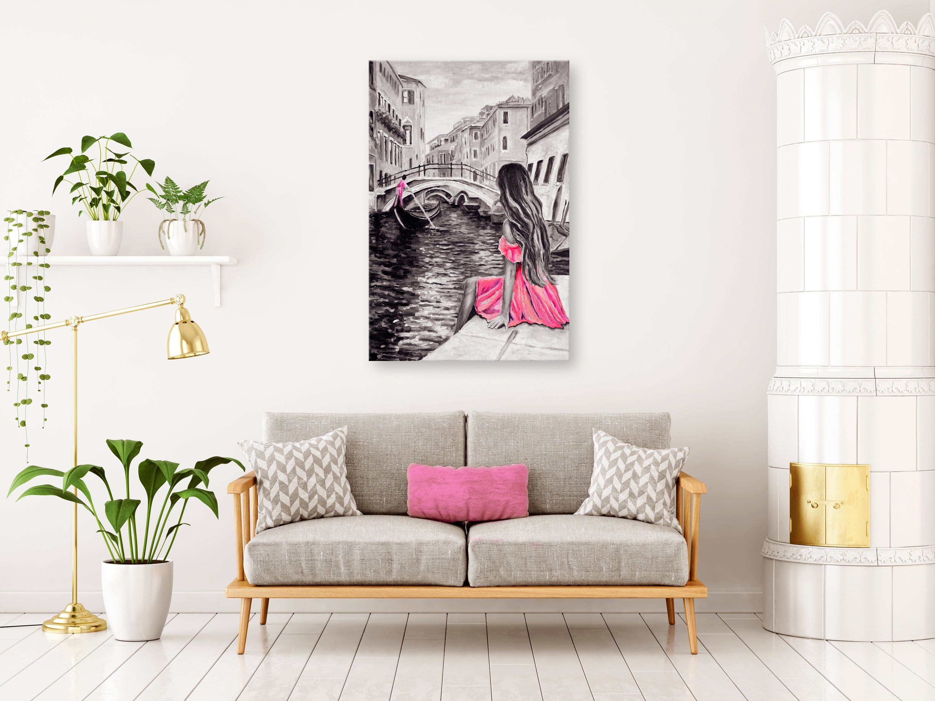 Glezna - Woman in Venice (1 Part) Vertical Home Trends
