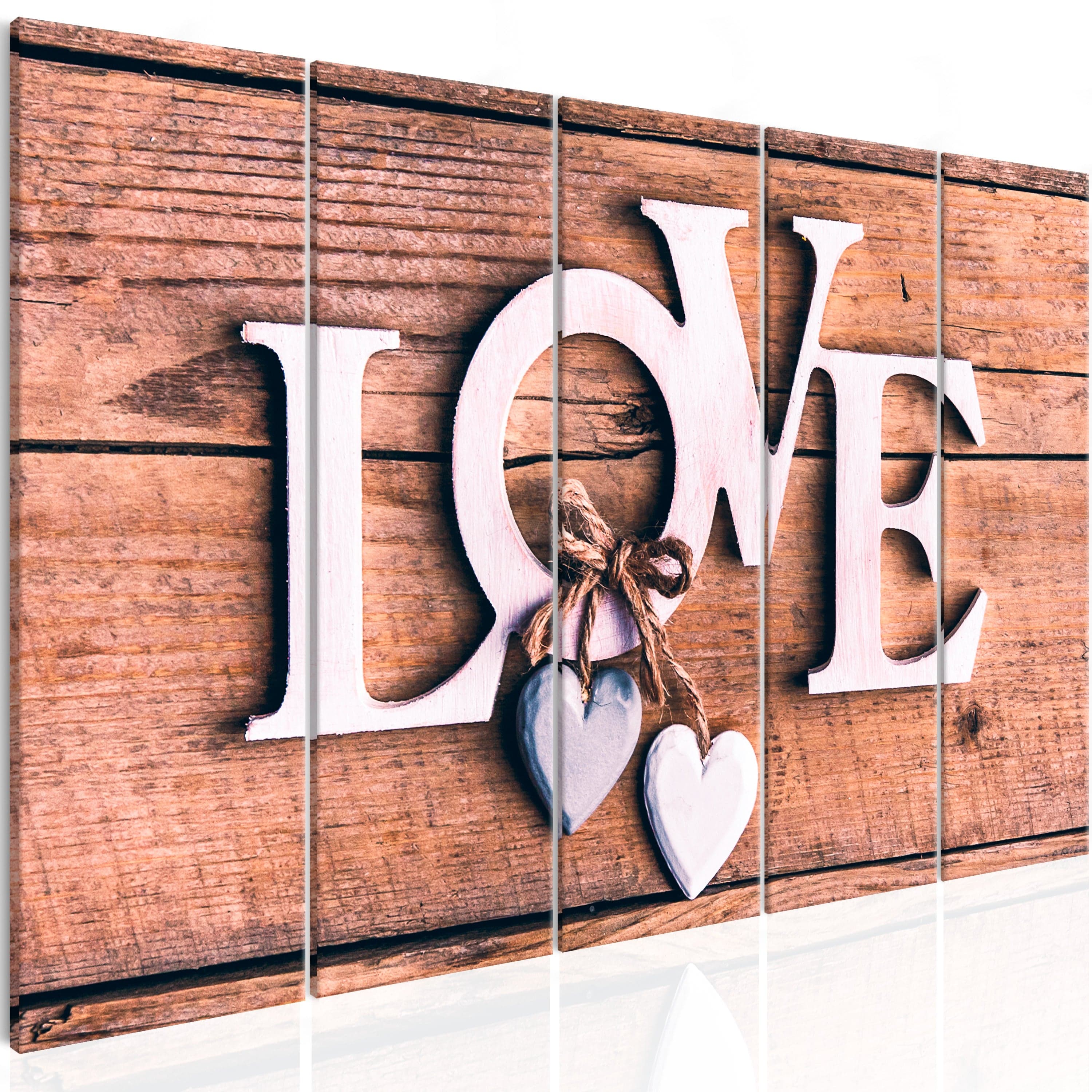 Glezna - Wooden Letters (5 Parts) Narrow Home Trends