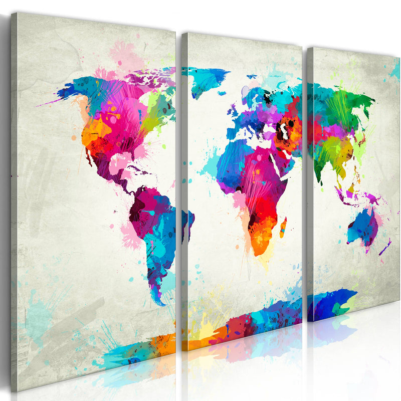 Glezna - World Map_ An Explosion of Colors Home Trends