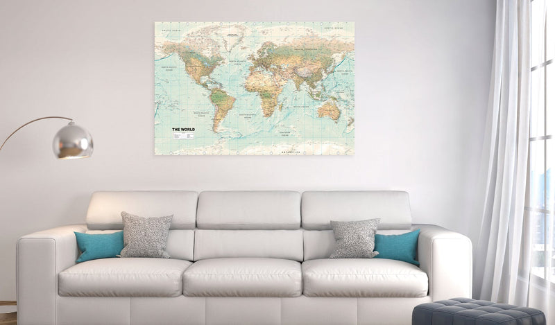 Glezna - World Map_ Beautiful World Home Trends