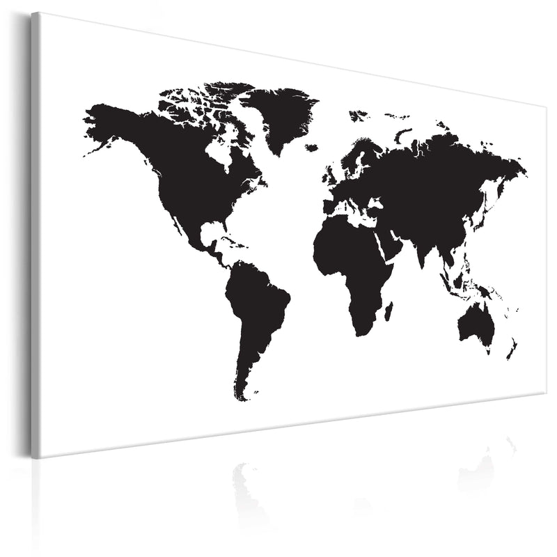 Glezna - World Map_ Black & White Elegance Home Trends