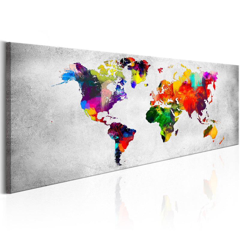 Kanva - World Map_ Coloured Revolution Home Trends