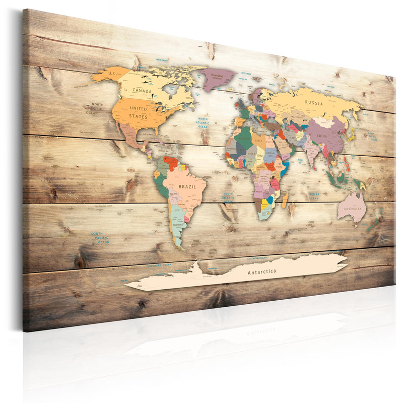 Glezna - World Map_ Colourful Continents Home Trends
