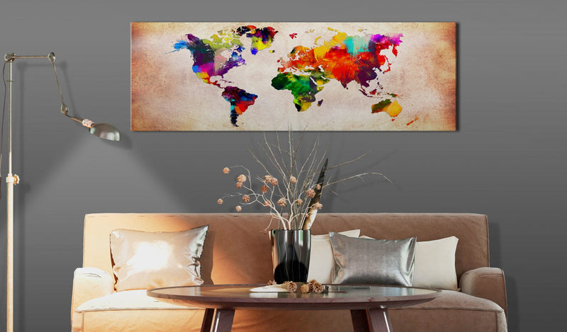Glezna - World Map_ Colourful Ramble Home Trends
