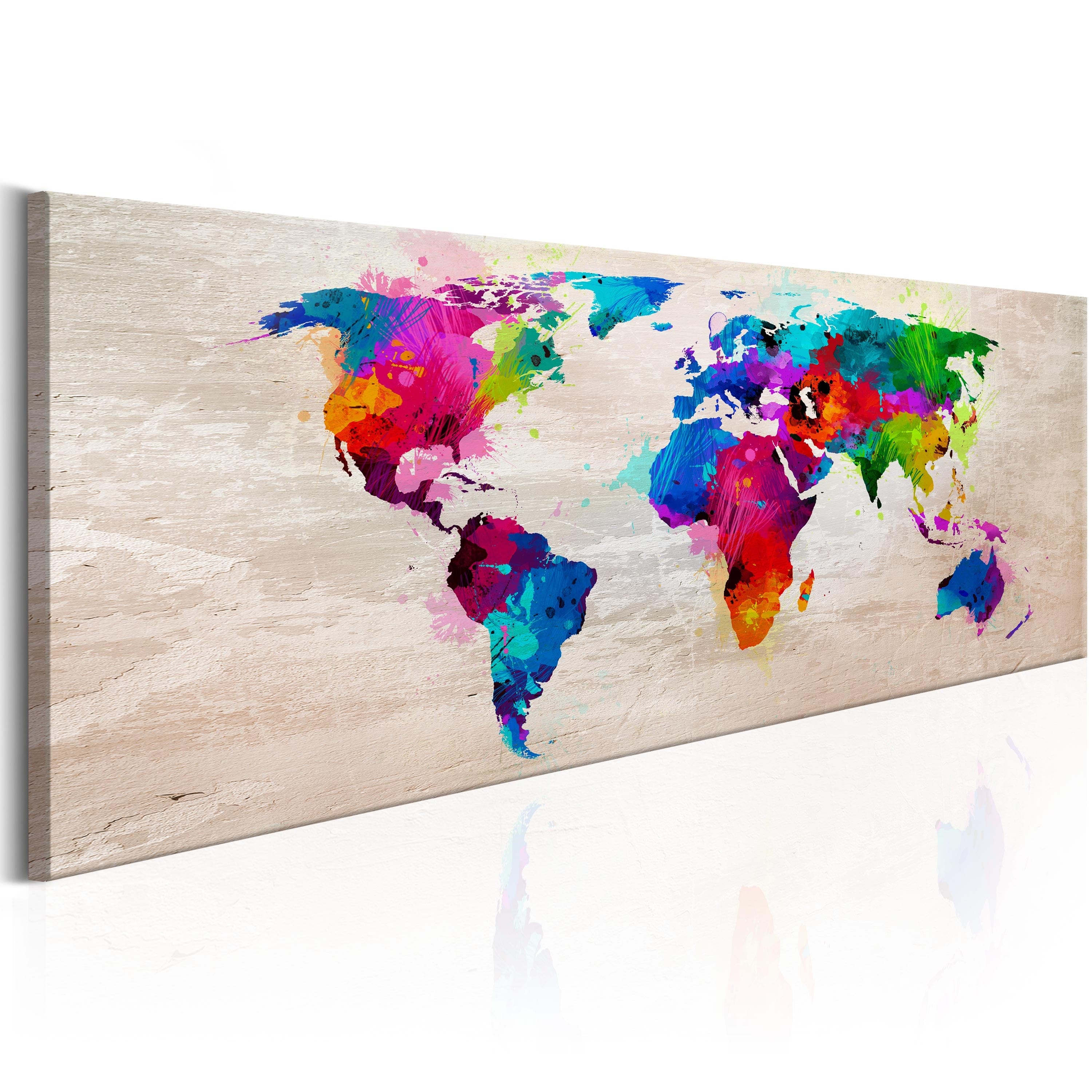 Glezna - World Map_ Finesse of Colours Home Trends