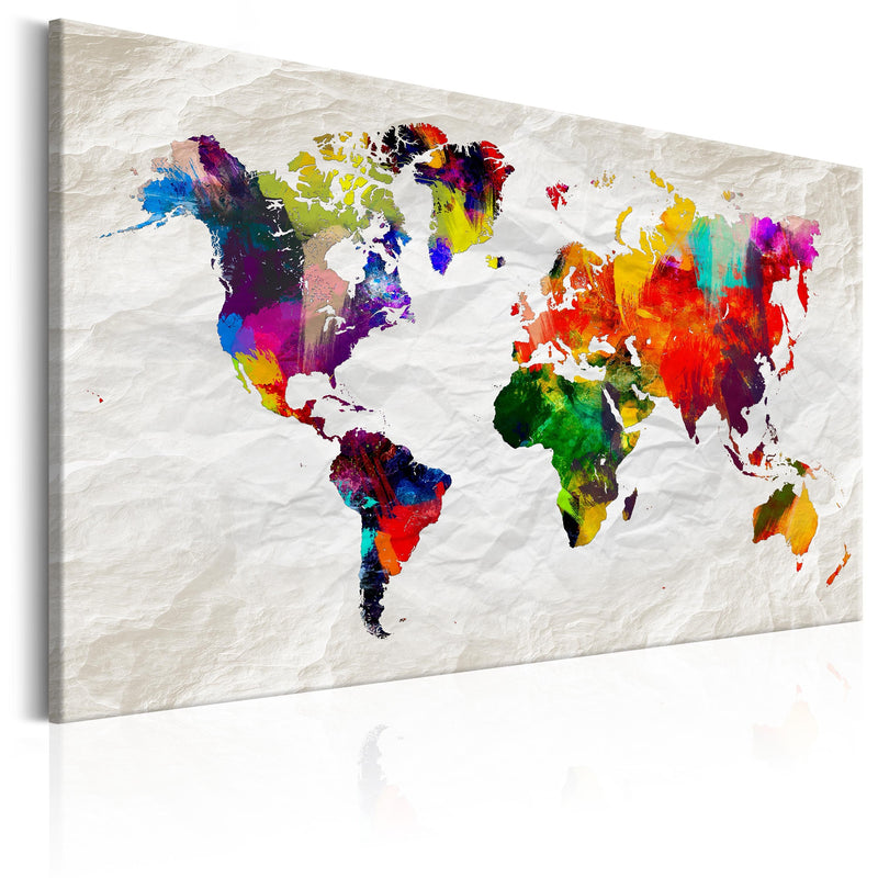 Kanva - World Map_ Rainbow Madness Home Trends