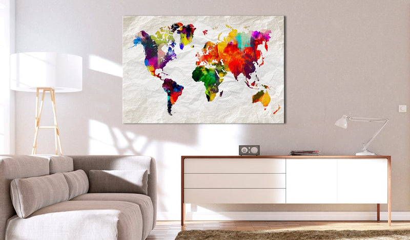 Glezna - World Map_ Rainbow Madness Home Trends