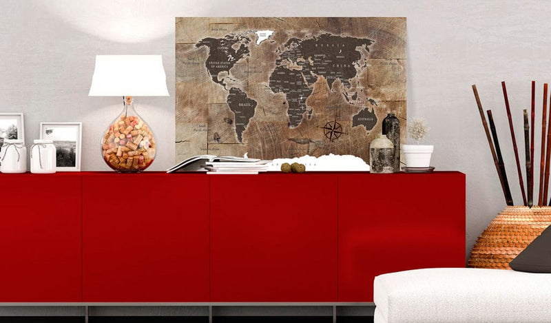 Glezna - World Map_ Wooden Mosaic Home Trends