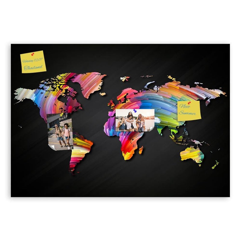 Kanva - World Map With Different Colors  Home Trends DECO