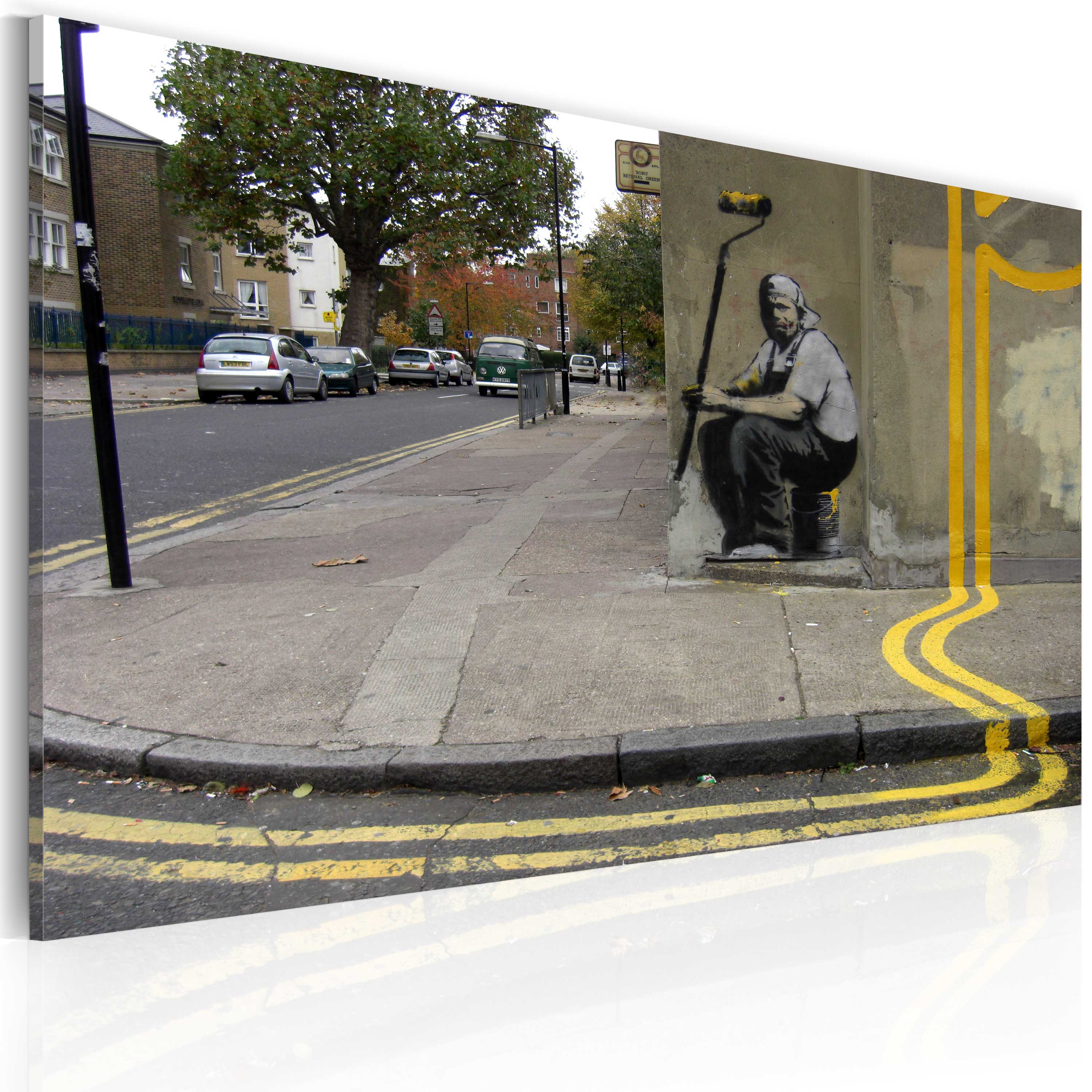 Glezna - Yellow flower (Banksy) 60x40 Home Trends