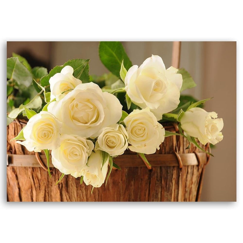 Kanva - Yellow Flowers In The Basket  Home Trends DECO