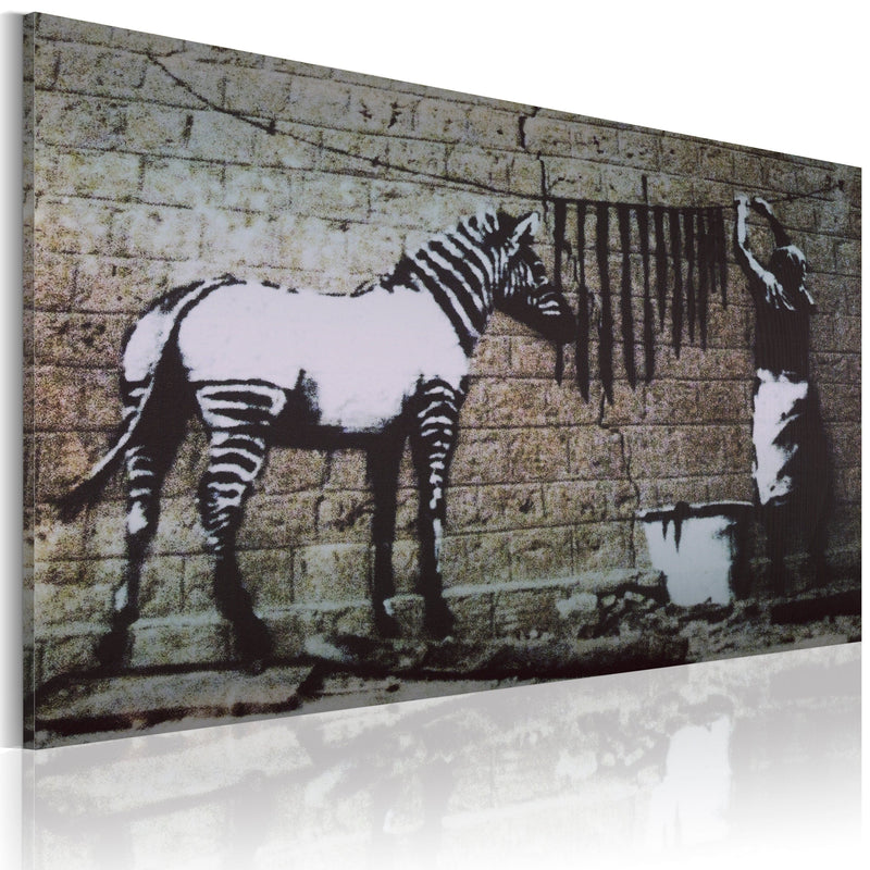 Glezna - Zebra washing (Banksy) 60x40 Home Trends