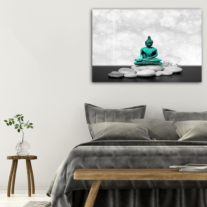 Kanva - Zen Buddha On The Rocks  Home Trends DECO