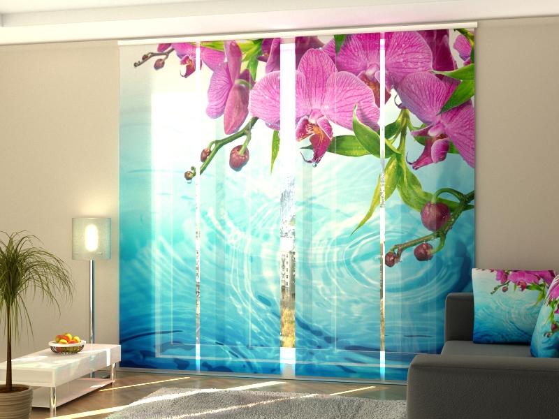 Paneļu aizkari (4 daļas) Amazing Orchid Home Trends
