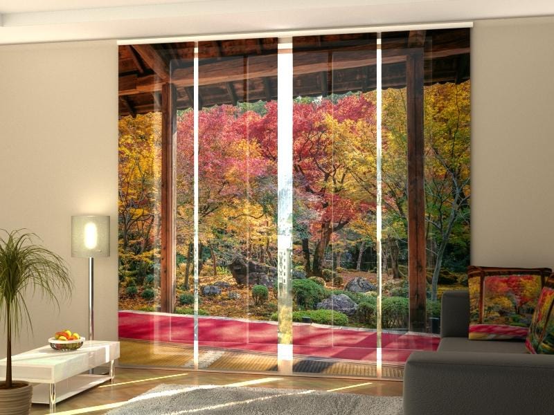 Paneļu aizkari (4 daļas) Colorful Japanese Maples Home Trends