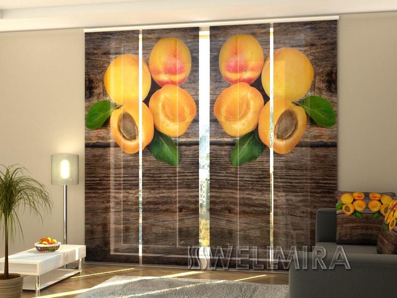 Paneļu aizkari (4 daļas) Curtains Apricots Home Trends