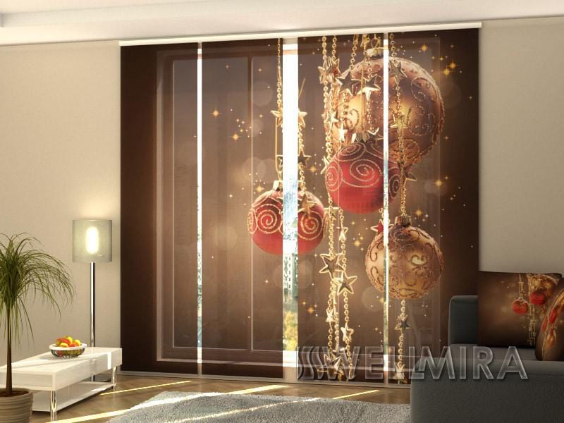 Paneļu aizkari (4 daļas) Curtains Christmas Shine Home Trends