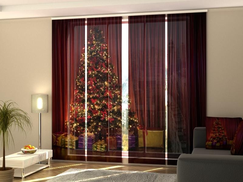 Paneļu aizkari (4 daļas) Curtains Christmas Tree 1 Home Trends