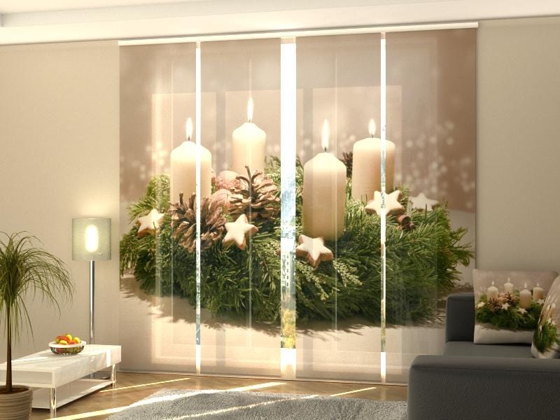 Paneļu aizkari (4 daļas) Curtains Decorated Advent Wreath Home Trends