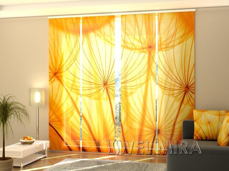 Paneļu aizkari (4 daļas) Curtains Golden Dandelion Home Trends