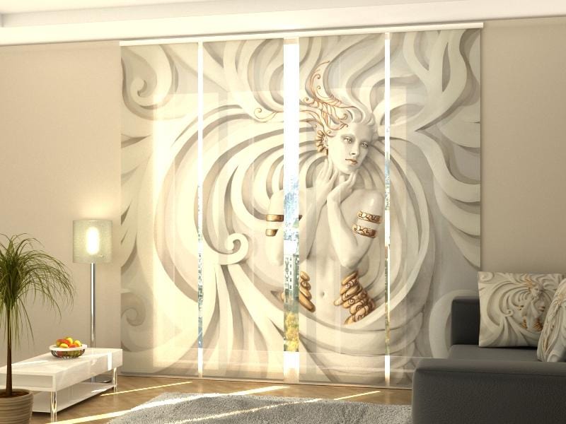 Paneļu aizkari (4 daļas) Curtains Greek Relief Home Trends