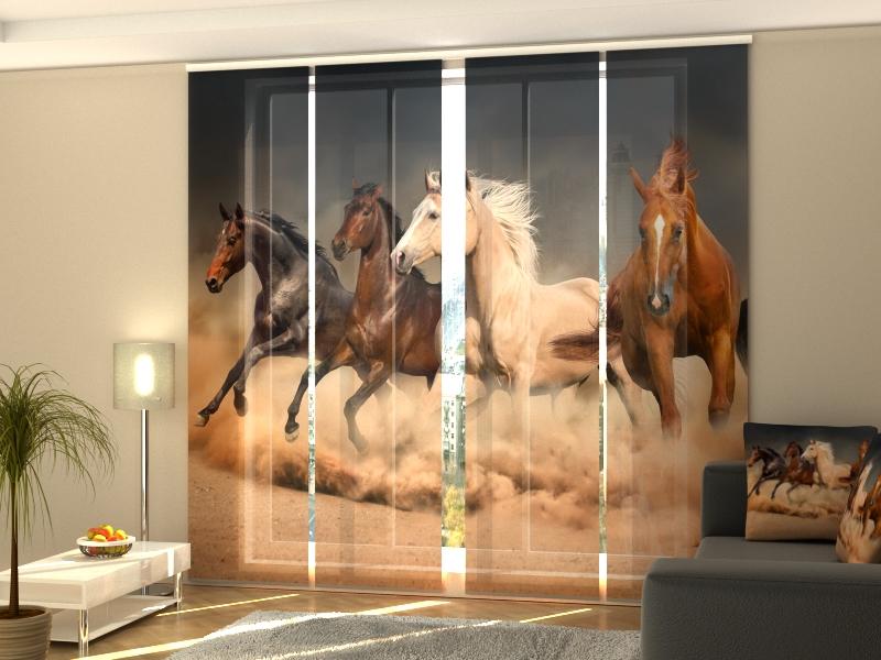 Paneļu aizkari (4 daļas) Curtains Herd of Horses 1 Screen / 140 / 40 Home Trends
