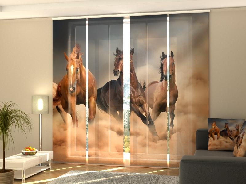 Paneļu aizkari (4 daļas) Curtains Herd of Horses 2 Screen / 140 / 40 Home Trends