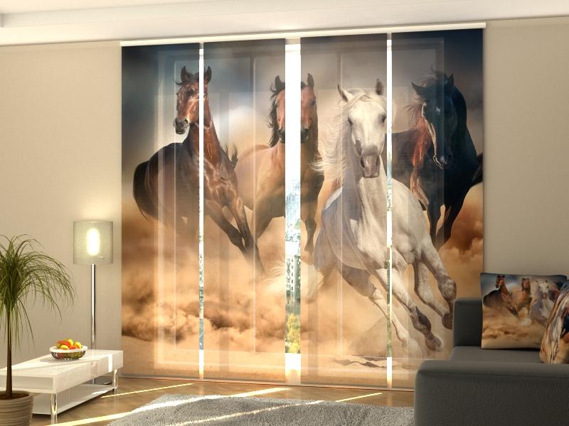 Paneļu aizkari (4 daļas) Curtains Herd of Horses 3 Screen / 140 / 40 Home Trends