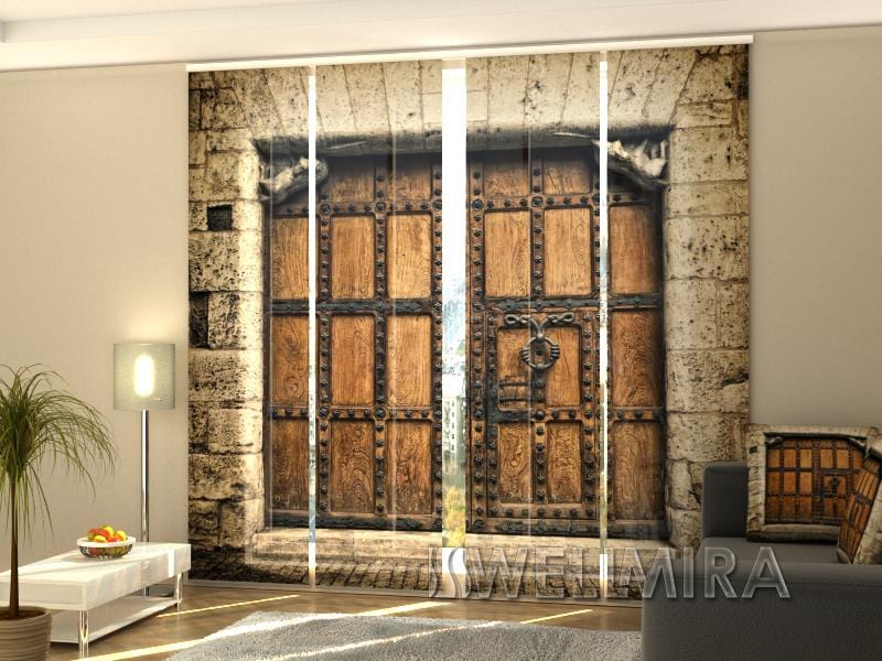 Paneļu aizkari (4 daļas) Curtains Old Spanish door Home Trends