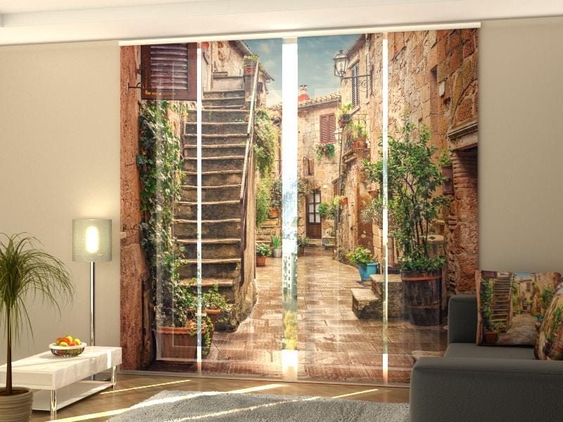 Paneļu aizkari (4 daļas) Curtains Old Street in Tuscany Home Trends