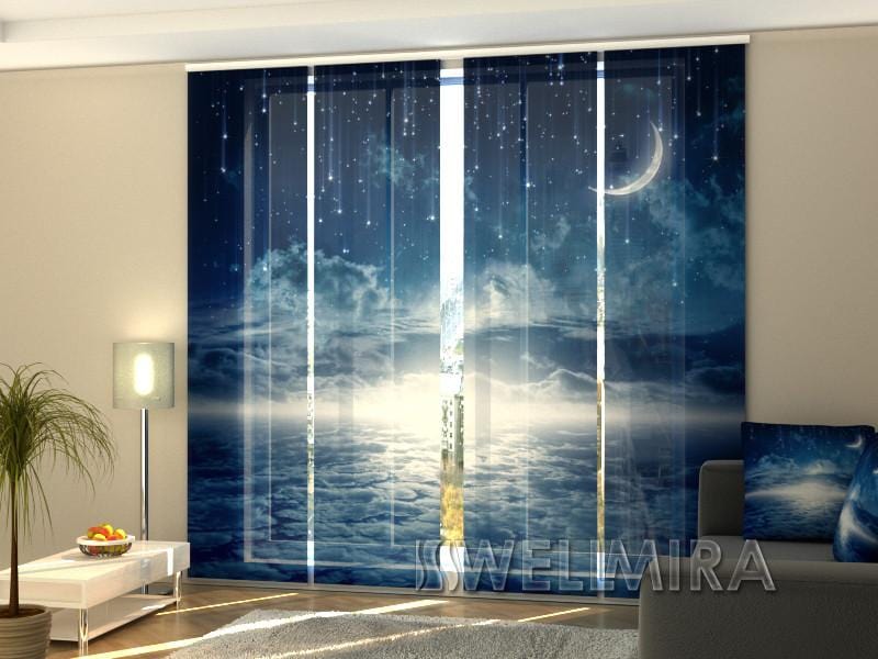 Paneļu aizkari (4 daļas) Curtains Starry Night Home Trends