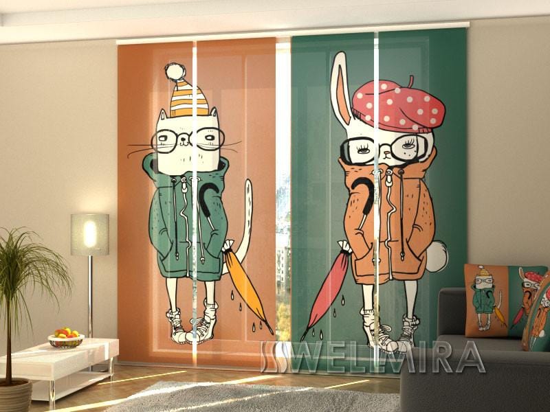 Paneļu aizkari (4 daļas) Curtains Style Home Trends