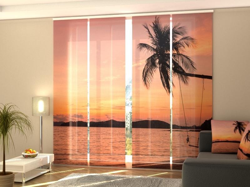 Paneļu aizkari (4 daļas) Curtains Swings on the Ocean Home Trends