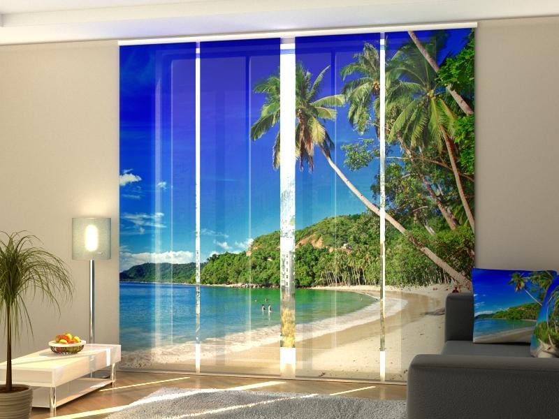 Paneļu aizkari (4 daļas) Curtains Tropical Scenery Home Trends