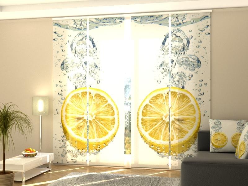 Paneļu aizkari (4 daļas) Fresh Lemons Home Trends